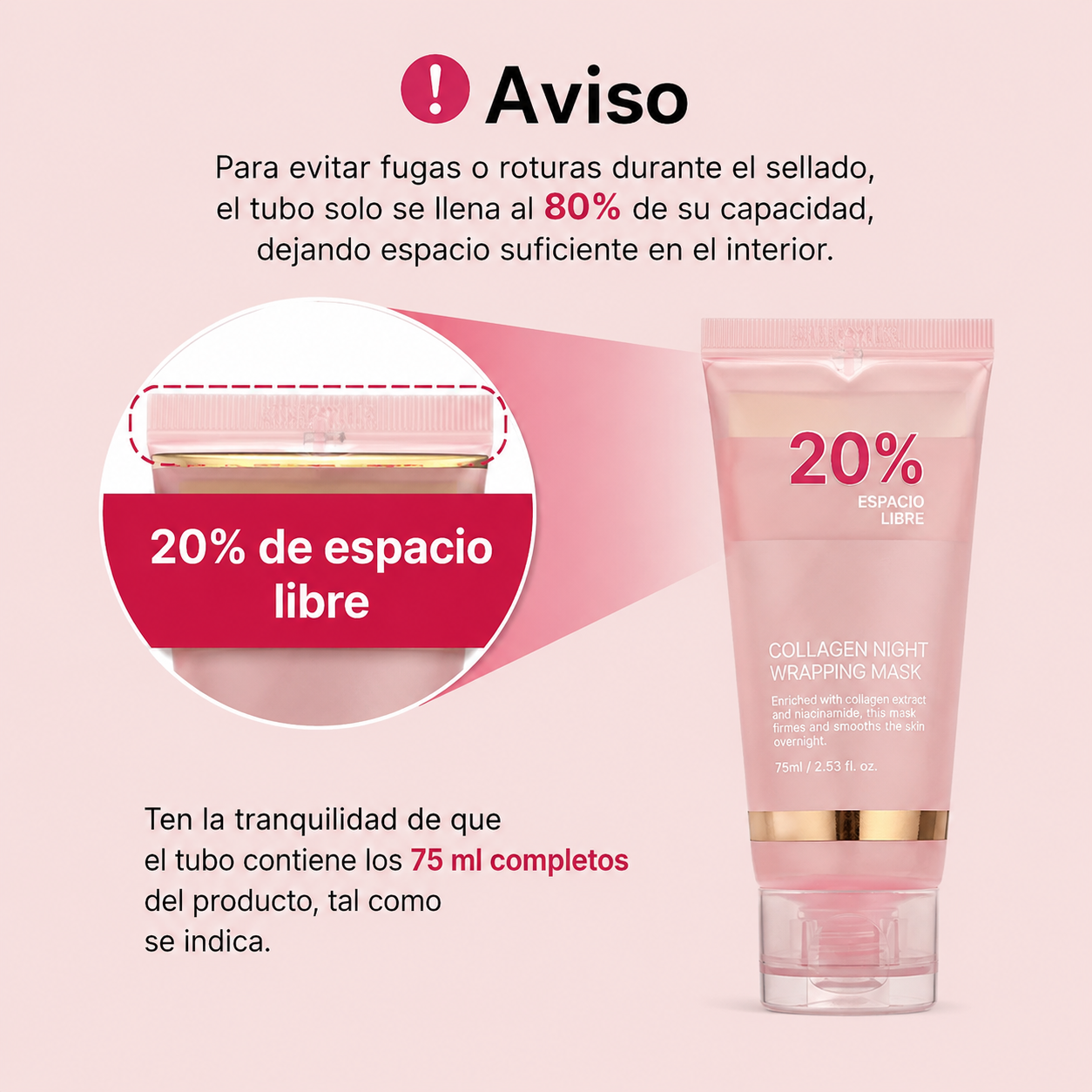 Mascarilla de Colágeno Absorbible de Noche