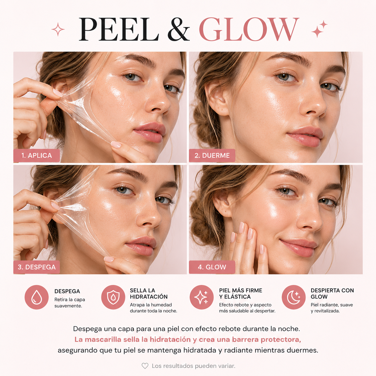 Mascarilla de Colágeno Absorbible de Noche