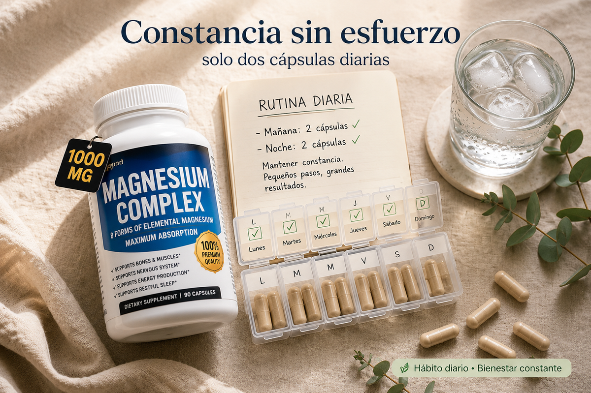 Complejo de Magnesio 8 en 1 | 90 cápsulas