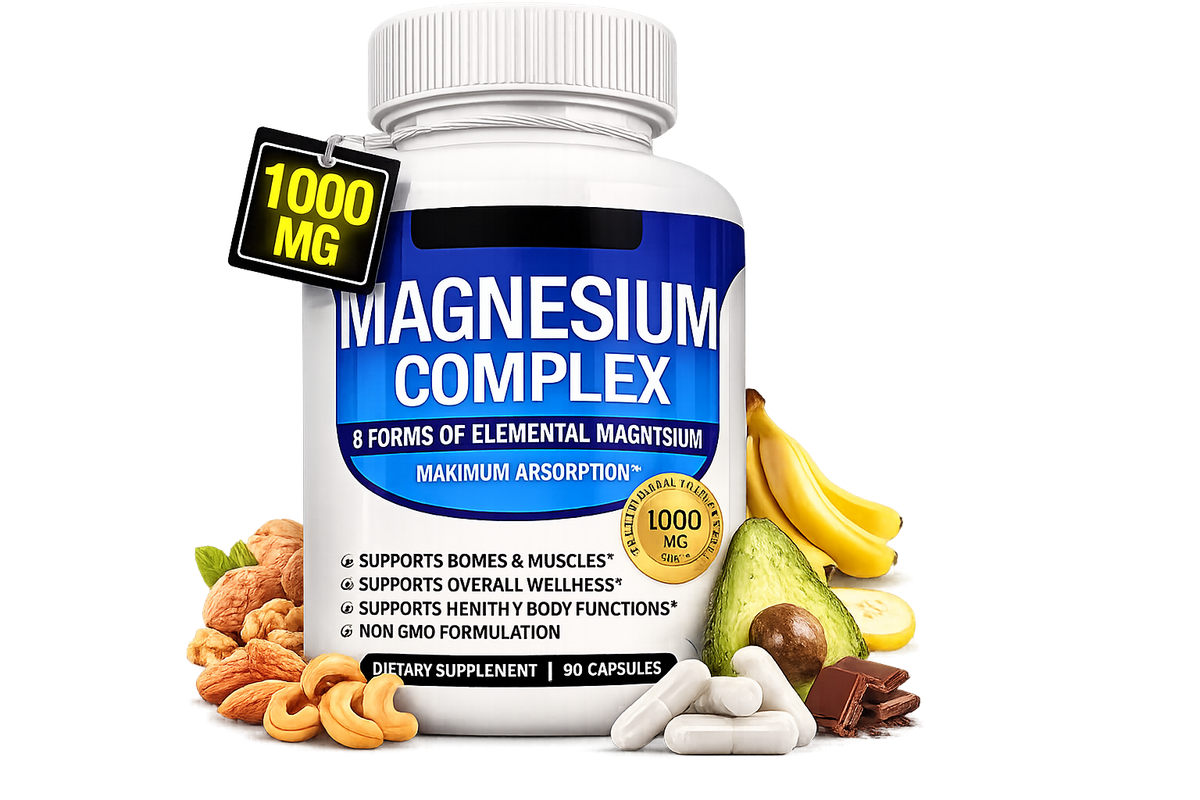 Complejo de Magnesio 8 en 1 | 90 cápsulas